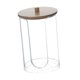 thumbnail image 3 of Dispensador de vasos de papel desechables para baño, mostrador y habitación de invitados. transparente con tapa de madera, 3 of 9