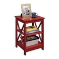 thumbnail image 2 of Convenience Concepts Oxford Table d'Appoint Carrée, Fini Bois Rouge, 2 of 3