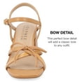 thumbnail image 4 of Journee Collection Womens Issmia Two Tone Covered Block Heel Multi Strap Sandals, 4 of 7