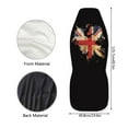 thumbnail image 3 of Car Seat Cover 2 Piece Set Elastic Breathable Seat Cover Design Organizer For Snug Fit Spill Stain Resistant Lightweight Protection All Season Use Car Daily Drive Auto Interior Decor Covers, 3 of 9