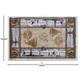 thumbnail image 4 of Flash Furniture Sovalye Rectangular Coastal Grey, Ivory, Black, Beige, Brown Area Rug, 2' x 3', 4 of 7