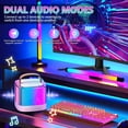 thumbnail image 3 of Tixahi Máquina de karaoke para adultos y niños, máquina de karaoke portátil con 2 micrófonos inalámbricos Bluetooth, fiestas con asa de transporte/eco/corte vocal, soporte TF/USB/AUX, 3 of 5