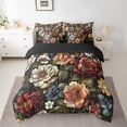 thumbnail image 2 of Homewish Female Men Women Vintage Luxury Floral Twin Bedding Sets 7-Piece,Chic Flowers Blossoms Bedding Comforter Set Microfiber,Retro Exotic Style Breathable Sheet Sets,Microfiber Bedroom Decor, 2 of 8