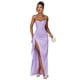 thumbnail image 1 of Vestido de noche GDJDIFK Sirena satinado lila claro para mujer, 1 of 7