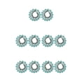 thumbnail image 2 of Jumpingount 1 par de pendientes florales colgante Vintage * pendientes boda cumpleaños vacaciones Club joyería regalo personalizado accesorios verde Grün 5piezas Jumpingount CBP227413, 2 of 6