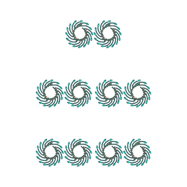 Sonducket 1 par de pendientes bonitos para aniversario, Club de baile, joyería artística a la moda, accesorios de regalo personalizados para esposa, Grün 5piezas Sonducket CBP227413