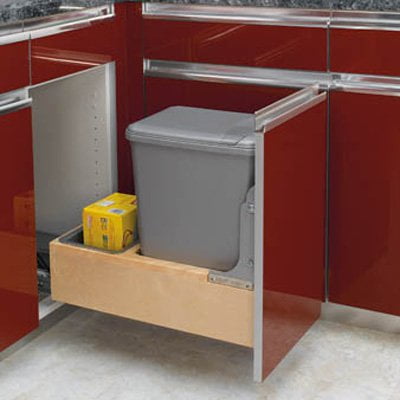 Rev-A-Shelf Single Rev-A-Motion Pull Out 35 qt. Trash Can