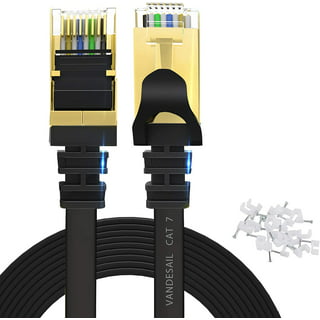 MAXLIN CABLE Cat 7 Ethernet Cable for Gaming - 35ft LAN Network Patch Cord  Wire, 10GBPS High Speed Internet Cable, RJ45, 24AWG, 600MHz Connectors for