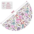 thumbnail image 3 of Lsque Summer with Flamingo Print Christmas Tree Skirt, Tree Skirt with Ties or Velcro, Perfect for Holiday Decorations, Halloween, and New Year-36", 3 of 7