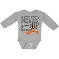 thumbnail image 3 of Inktastic Never Giving Up Limb Loss Awareness Orange Ribbon Boys or Girls Long Sleeve Baby Bodysuit, 3 of 5