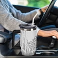 thumbnail image 6 of 40 oz Insulated Tumbler with Handle, Leak-Proof Straw Lid, Stainless Steel Travel Mug for Car & Road Trips - Town Greek, 6 of 6