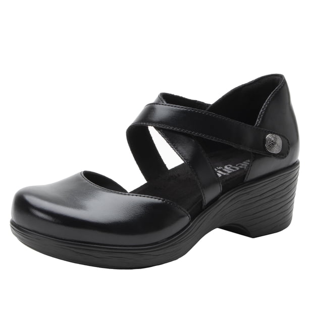 Zapatos de Cuña Mary Jane Savina Noir para Mujer Alegria Talla 9.5 US