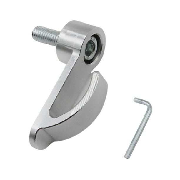 Gancho universal para manillar de scooter de aluminio, fácil de instalar para motos de cross. Plateado