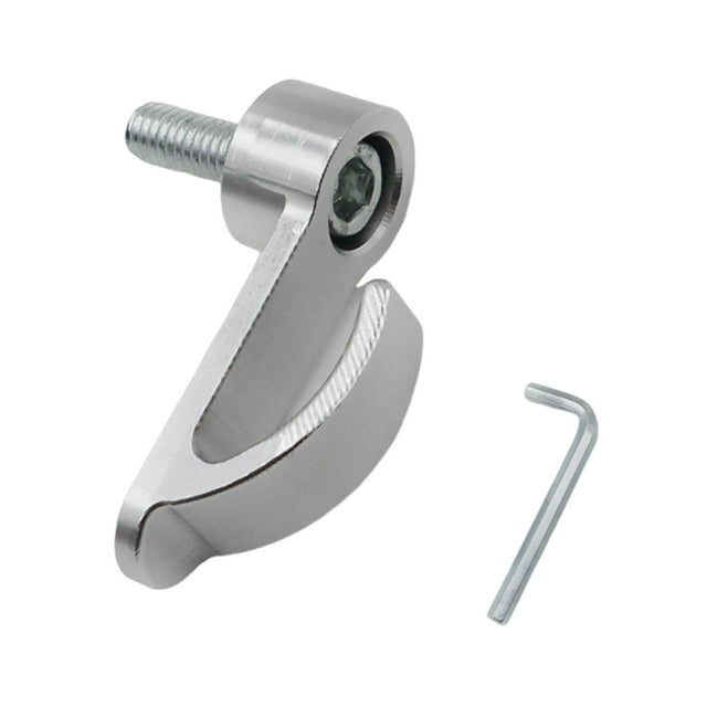 Gancho universal para manillar de scooter de aluminio, fácil de instalar para motos de cross. Plateado