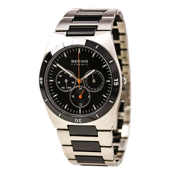 32341-742 Men's Ceramic Black Dial Steel & Black Ceramic Day Date Watch