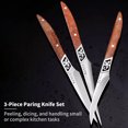 thumbnail image 2 of Paring Knife for Kitchen Use Set of 3 Extra Sharp Small Fruit Knives Stainless Steel for Home, 2 of 6