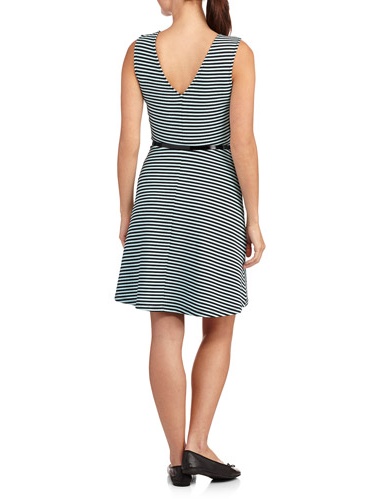 Women's Belted Career Knit Dress - image 2 of 2