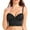 Black, variant on Mrat Wireless Push up Bras for Women Women's Bra Daily Longline Bra Oversized Bra Seamless Gathered with Steel Rings Adjustable Bra S-317 Black 85B-85D