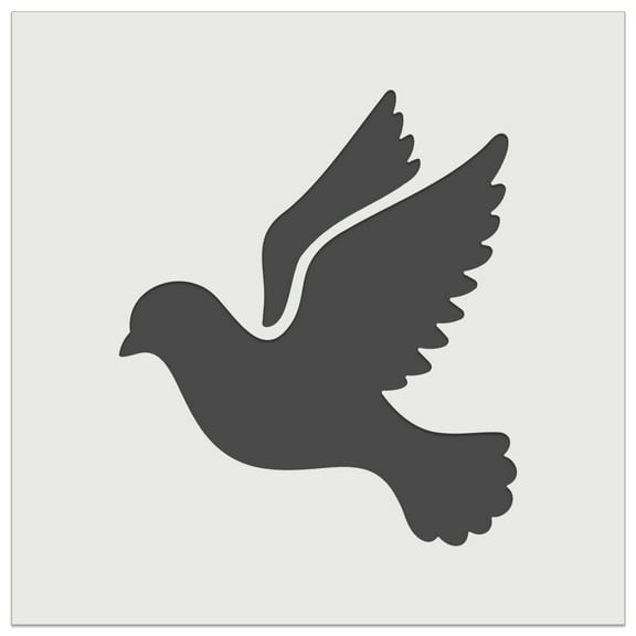 Dove Flying Silhouette Bird DIY Cookie Wall Craft Stencil - 5.5 Inch