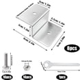 thumbnail image 4 of Staffa di montaggio per pannello solare in alluminio 8x, installazione sul tetto, include di montaggio hardware di supporto per garage fuori Cola Soporte de panel, 4 of 4