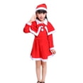 thumbnail image 4 of Traje de Papá Noel perfecl para niños Vestidos de terciopelo con sombrero de lujo 110cm, 4 of 8