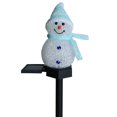 thumbnail image 1 of Decoración navideña con energía Solar para exteriores, muñeco de nieve insertado en el suelo, luz de diseño de escena de jardín, luces de colores impermeables, 1 of 4