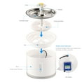 thumbnail image 5 of LiveGo Pet Fountain, 81oz/2.4L Automatic Cat Water Fountain Drinking Electric Ultra Quiet Dog Water Dispenser with LED Light and Filter for Cats, Dogs, Multiple Pets, 5 of 7
