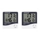 thumbnail image 1 of Wosthever Mini termómetro digital Medidor de humedad Temperatura ambiente Interior LCD Despertador Higrómetro 9.5 cm * 10.5 cm 2piezas, 1 of 6
