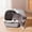 grey, variant on Fully Enclosed Portable Cat Litter Box – Large Space With Front Entry, Litter Filter Pedal & Easy-Clean Odor-Control Covered Design