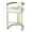 Polished Gold, variant on Beaumont Lane Modern Faux Leather 28" Barstool in Nickel Plated