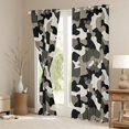 thumbnail image 3 of Castle Fairy Brown Black Camo Blackout Curtains Set of 2 (52x84 Each) for Children Teens Adults,Vintage Camouflage Window Curtains,Abstract Geometric Curtains and Drapes,Super Cozy Room Decor, 3 of 6