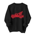 thumbnail image 5 of Christmas Graphic Sweatshirts for Women Xmas Car Printed Pullover Long Sleeve Crewneck Tshirts Xmas Holiday Party Winter No Hood Sweaters, 5 of 5