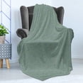 thumbnail image 4 of Hearts Soft Flannel Fleece Throw Blanket, Valentines Day Themed Doodle Hearts Love Friendship on Green Toned Background, Cozy Plush for Indoor and Outdoor Use, 50" x 60", Multicolor, by Ambesonne, 4 of 5