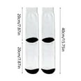 thumbnail image 2 of Photo Print Socks Create Your Own Design Customized Picture Novelty Footwear For Everyone,Grey One Size, 2 of 2