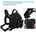 thumbnail image 2 of Oblique Two Way Radio Harness Adjustable Walkie Talkie Chest Bag Pocket for Military Hospitals Restaurants, 2 of 4