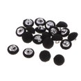 thumbnail image 1 of 20pcs Buttons Trims Snap Buckle Rivets Stud for Sewing - Black, 1 of 8