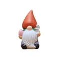 thumbnail image 4 of Easter Garden Gnome Statue – Funny Rabbit-Eared Dwarf with Egg & Flower – Perfect for Easter, Spring Season or Kids’ Room Decor (4.72in Tall), 4 of 9