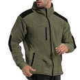 thumbnail image 1 of pstuiky Camisas de manga larga abrigadas para hombre, Camisa informal de manga larga con cuello alto y cremallera en la muñeca para hombre tops de invierno para hombre s, 1 of 8
