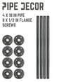 thumbnail image 3 of 1/2 In  X 18 In  Pipe Table Legs - 4 Pack, 3 of 10