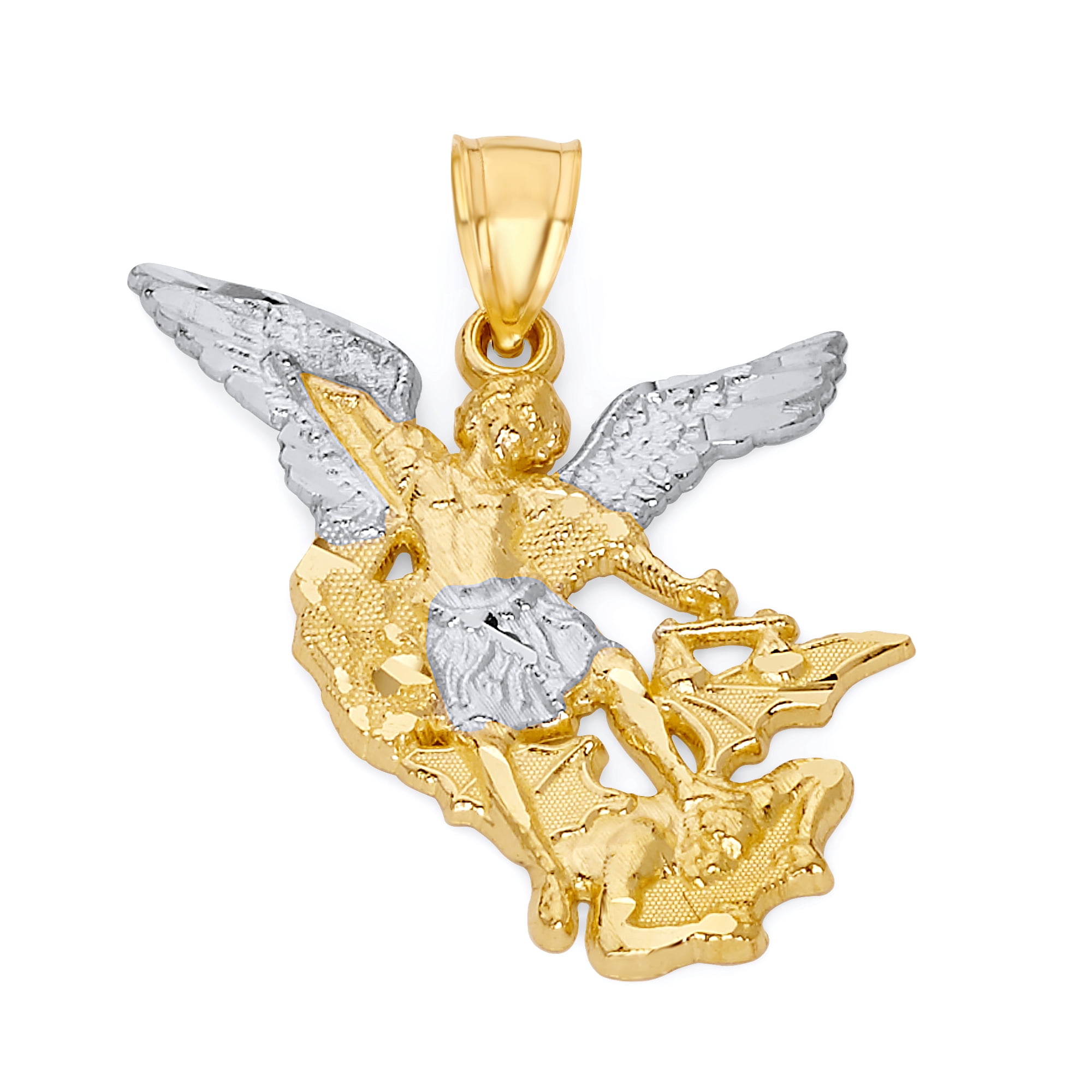 10k Yellow Gold Religious Saint Michael 