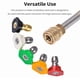 thumbnail image 4 of High Pressure Washer Gun, 4000 PSI Max Short Pressure Washer Gun Car Cleaning Tool with 5 Color Quick Connect Nozzles M22 Hose Connector, 4 of 5