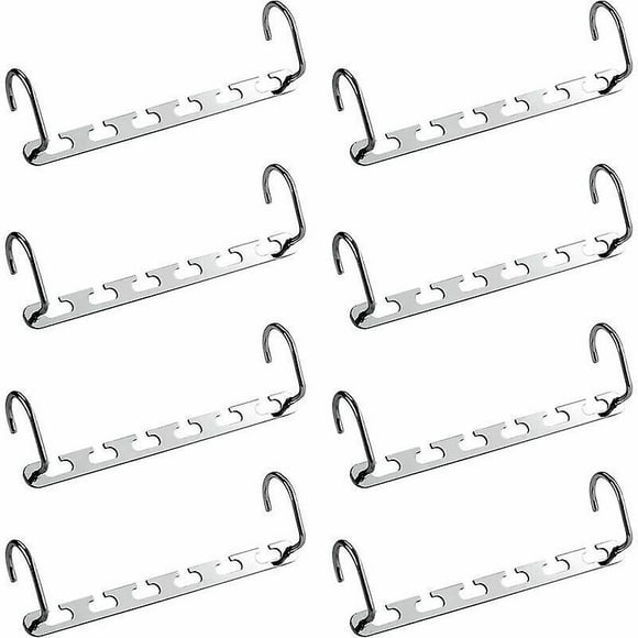 Autumn Promotion,8pcs Multiple Coat Hanger, Space Saving Clothes Hanger Rack For Dressing Room, Metal Magic Hanger Organizer, Storage For Shirts,jacke