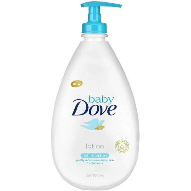 Baby Dove Lotion, Rich Moisture 20 oz (Pack of 2)