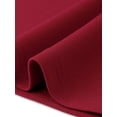 thumbnail image 5 of INSPIRE CHIC Fishtail Skirt for Women Panel High Waist Side Pockets Work Office Midi Skirts M Dark Red, 5 of 6