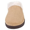 thumbnail image 3 of Urban Fox Slippers for Men - Micro Suede Everson | House Shoes I Rubber-Sole | Faux Fur | Indoor Outdoor Men's Slippers Tan/Tan 8, 3 of 5
