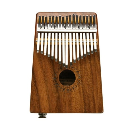 HERCHR Kalimba 17 Keys with Tune Hammer, Portable Thumb Piano Mbira Sanza Portable Beginner Piano Entry Finger Piano Mahogany Wood Best Gift for (Best Kalimba For Beginners)