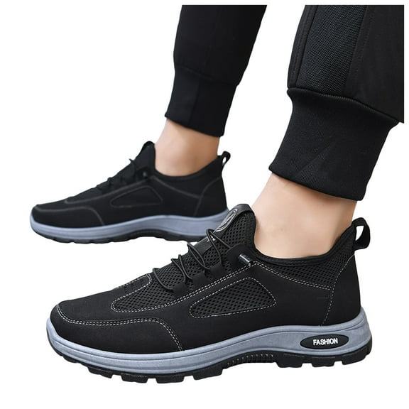 Mens Hiking Walking Shoes Fashion Breathable Mesh Non Slip Work Fashion Sneakers Casual Non Slip Driving Oxfords Loafers