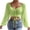 Green, variant on Womens Tops Fashion Puff Long Sleeve Shirts Trendy V Neck Solid Blouses Sexy Slim Fit Drawstring Crop Top Ladies Going Out Tops Fasion Fall Winter Casual Blouses