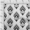 thumbnail image 2 of oneOone Cotton Poplin Gray Fabric Asian Ikat Craft Projects Decor Fabric Printed By The Yard 42 Inch Wide, 2 of 4