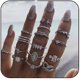thumbnail image 2 of Anillos de nudillo, anillos de dedo índice, conjuntos de anillos apilables, anillos de Halloween, joyería para mujeres y niñas, 2 of 4